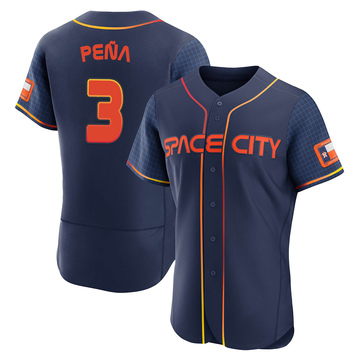 Men's Houston Astros Jeremy Pena Navy 2022 City Connect Jersey - Authentic