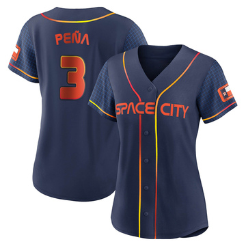 Women's Houston Astros Jeremy Pena Navy 2022 City Connect Jersey - Authentic