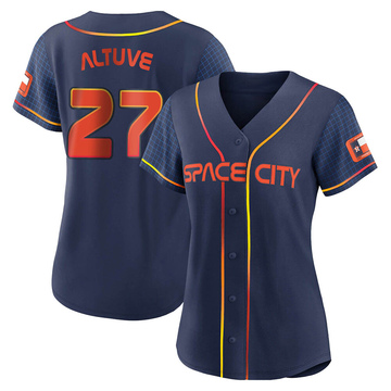 Houston Astros Jose Altuve Orange Throwback Pullover Jersey – US