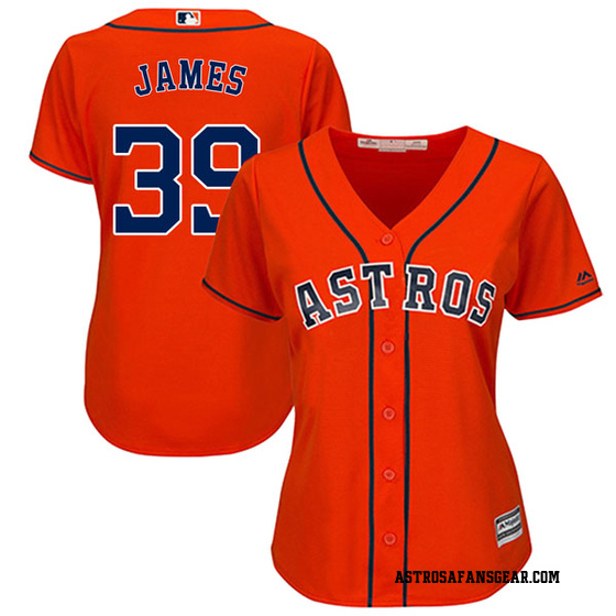 ماسكات للبشرة العادية Women's Majestic Houston Astros Josh James Orange Cool Base ... ماسكات للبشرة العادية