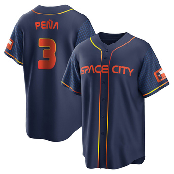 Youth Houston Astros Jeremy Pena Navy 2022 City Connect Jersey - Replica