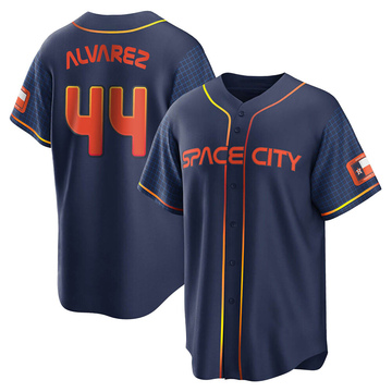 Youth Houston Astros Yordan Alvarez Navy 2022 City Connect Jersey - Replica